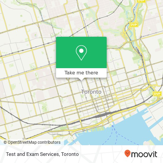 Test and Exam Services map