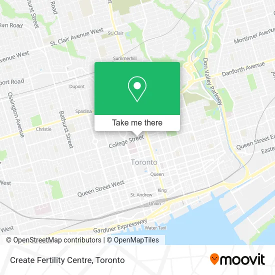 Create Fertility Centre map