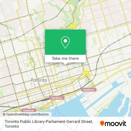 Toronto Public Library-Parliament-Gerrard Street map