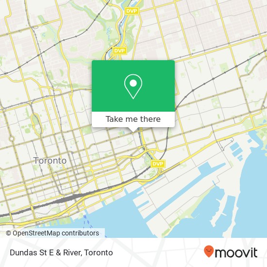 Dundas St E & River map