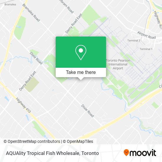 AQUAlity Tropical Fish Wholesale map