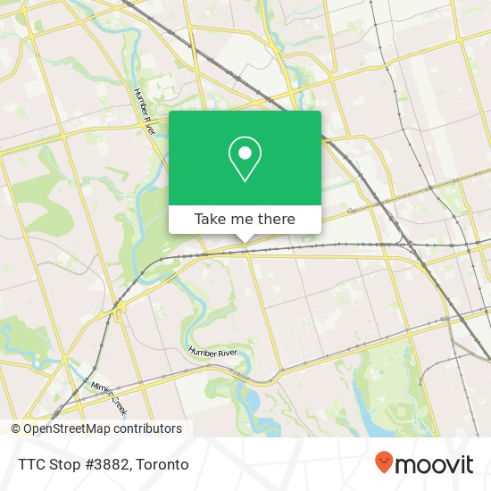 TTC Stop #3882 map