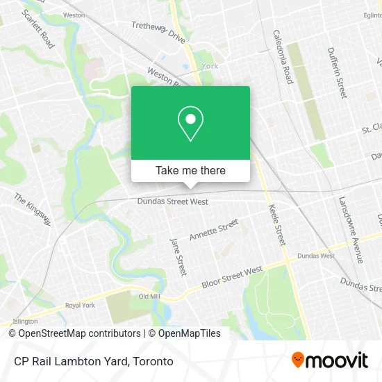 CP Rail Lambton Yard map