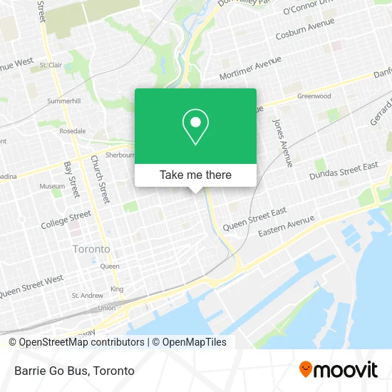 Barrie Go Bus map