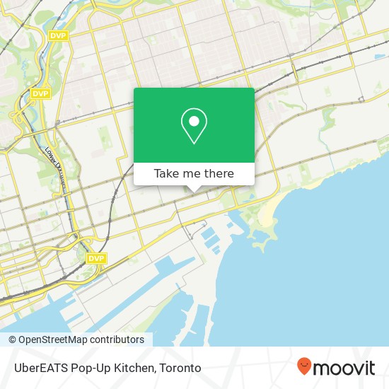 UberEATS Pop-Up Kitchen map