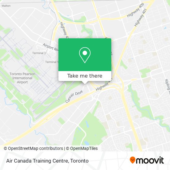 Air Canada Training Centre map