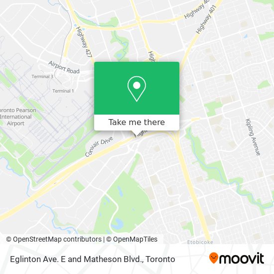 Eglinton Ave. E and Matheson Blvd. map