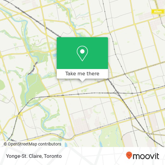 Yonge-St. Claire map