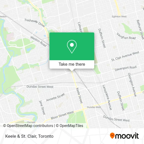 Keele & St. Clair map