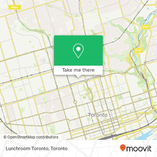 Lunchroom Toronto map