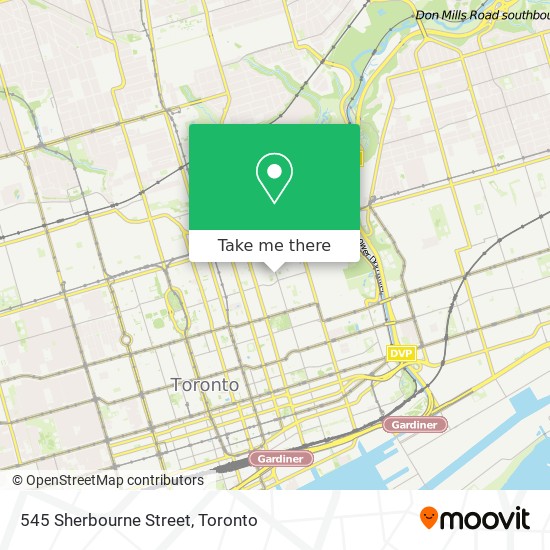 545 Sherbourne Street map