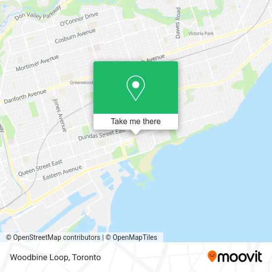 Woodbine Loop map