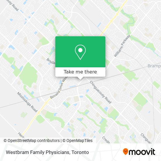 Westbram Family Physicians map