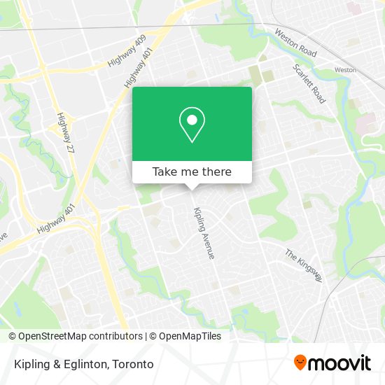 Kipling & Eglinton map