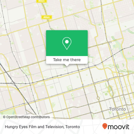 Hungry Eyes Film and Television map