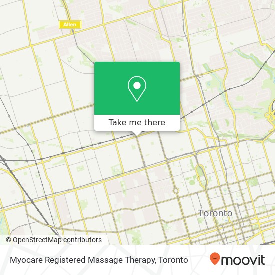 Myocare Registered Massage Therapy map