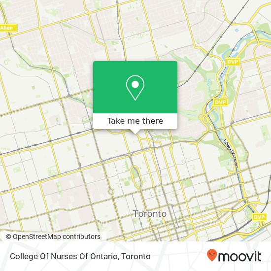 College Of Nurses Of Ontario map