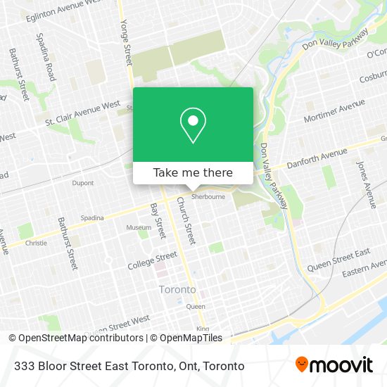 333 Bloor Street East Toronto, Ont map