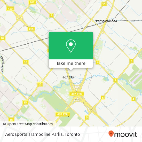 Aerosports Trampoline Parks map