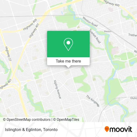 Islington & Eglinton map