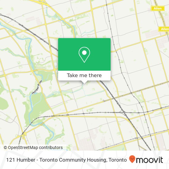 121 Humber - Toronto Community Housing map