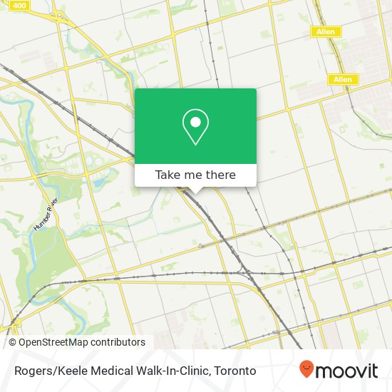 Rogers / Keele Medical Walk-In-Clinic map