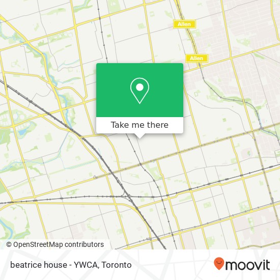 beatrice house - YWCA map