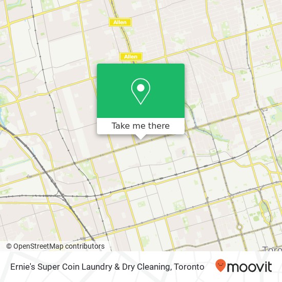 Ernie's Super Coin Laundry & Dry Cleaning map