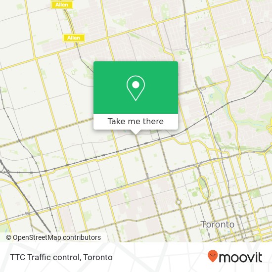 TTC Traffic control map