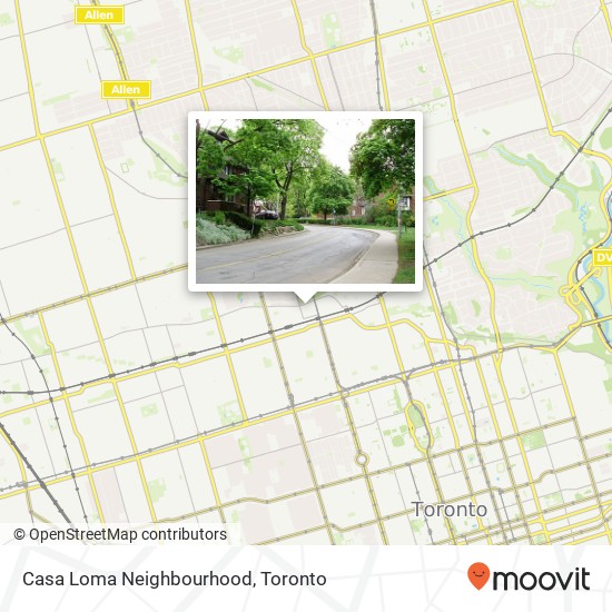 Casa Loma Neighbourhood map