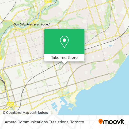 Amero Communications Traslations map