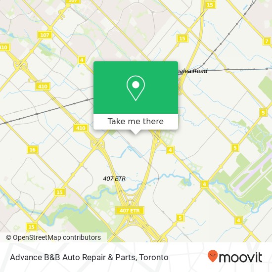 Advance B&B Auto Repair & Parts map