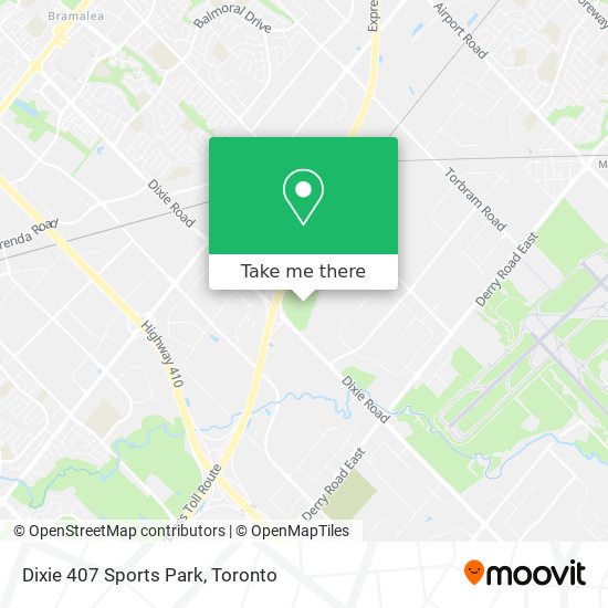 Dixie 407 Sports Park map