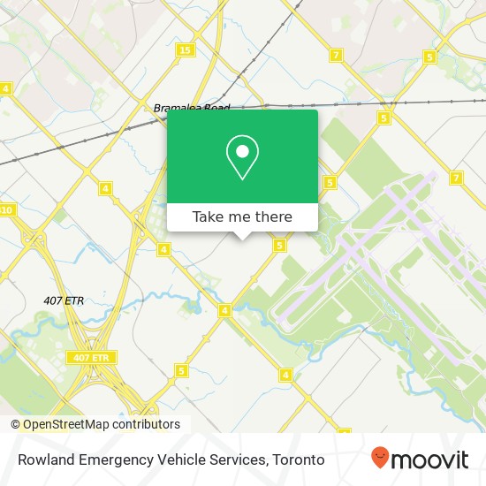 Rowland Emergency Vehicle Services map