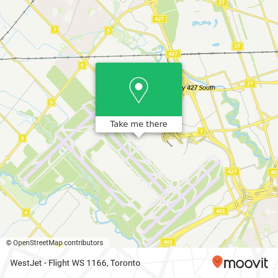 WestJet - Flight WS 1166 map
