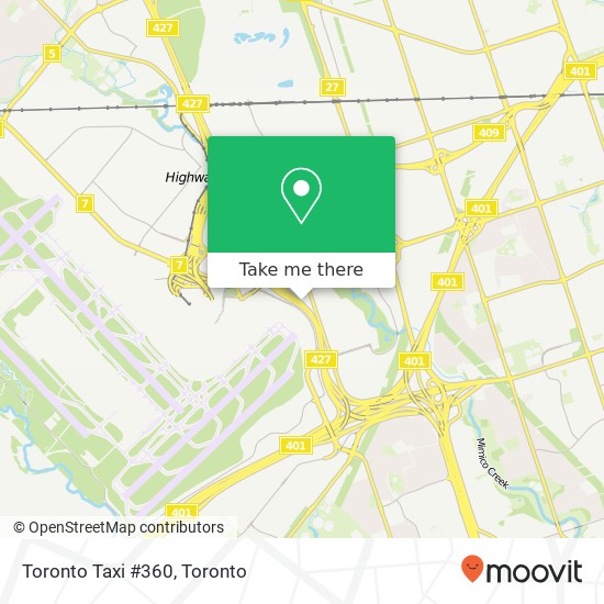 Toronto Taxi #360 map