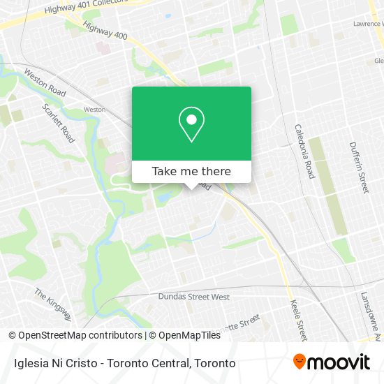 Iglesia Ni Cristo - Toronto Central map