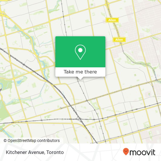 Kitchener Avenue map