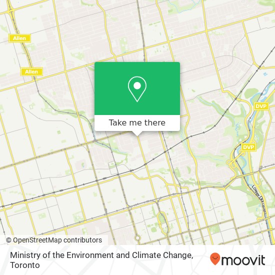 Ministry of the Environment and Climate Change map