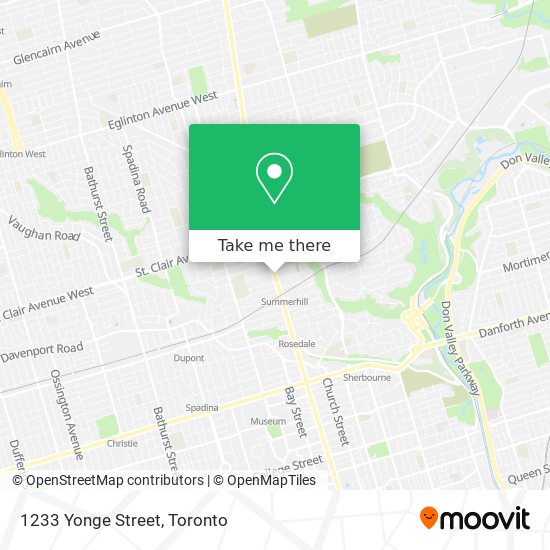 1233 Yonge Street map