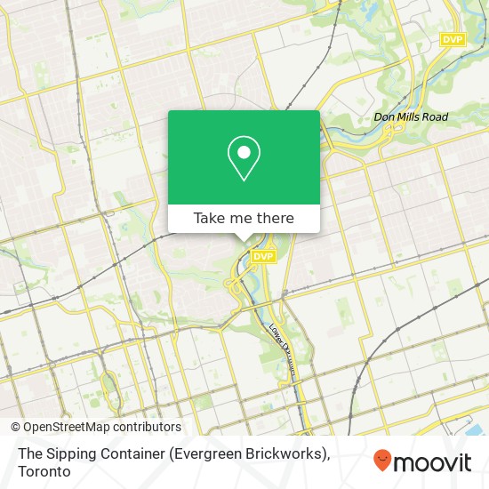 The Sipping Container (Evergreen Brickworks) plan