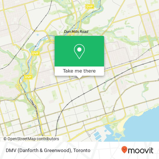 DMV (Danforth & Greenwood) map