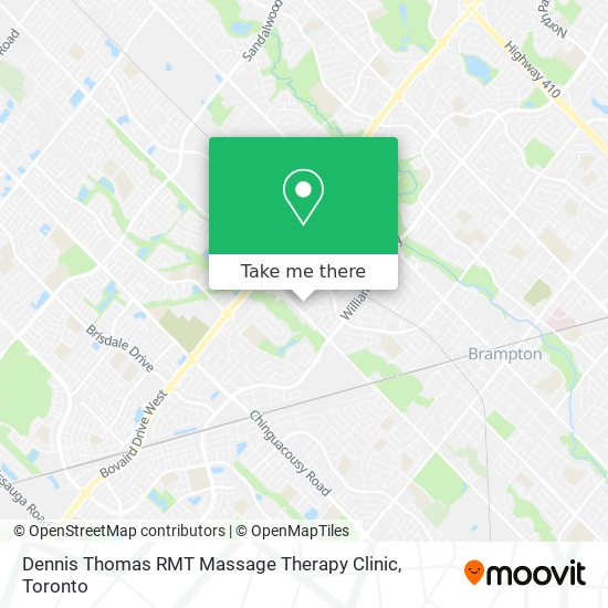 Dennis Thomas RMT Massage Therapy Clinic map