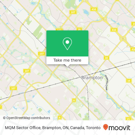 MQM Sector Office, Brampton, ON, Canada map