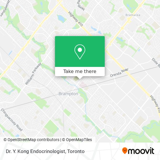 Dr. Y. Kong Endocrinologist map