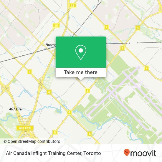 Air Canada Inflight Training Center map