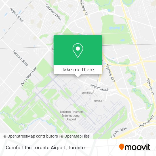 Comfort Inn Toronto Airport map