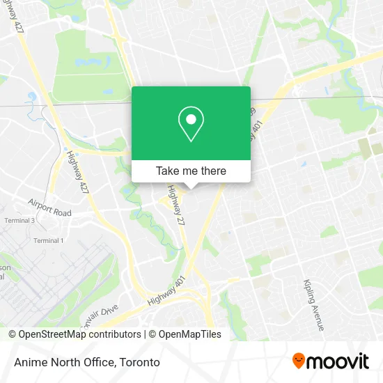 Anime North Office map