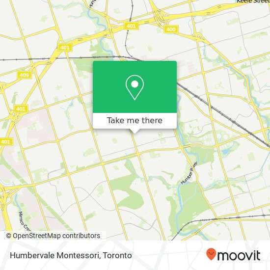 Humbervale Montessori map