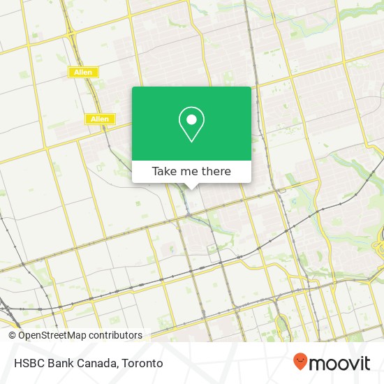 HSBC Bank Canada map